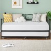 COZONY Twin Daybed with Trundle – Roll-Out Twin Bed Frame with Durable Steel Slats, Space-Saving Design, Mattresses Sold Separately - 2 of 4