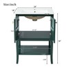 NicBex 24" Bathroom Storage Cabinet with Single Sink Bathroom Cabinets with 2 Spacious Cabinet Doors, 1 Open Shelf for Bathroom, Green - 2 of 4