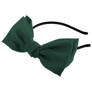 Unique Bargains Women's Fashion Satin Bow Knot Headband 0.31 Inch Wide 1 Pc - 1 of 4