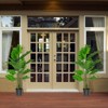 Tangkula 5ft Artificial Tree, Fake Monstera Deliciosa Plant in Pot with 15 Split Leaves Faux Plant for Indoor Outdoor House Home Office Living Room - 3 of 4