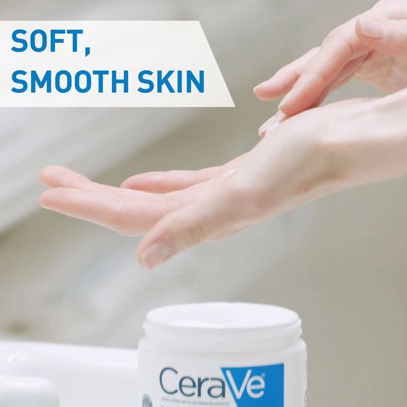 CeraVe Moisturizing Face &#38; Body Cream for Normal to Dry Skin - 12 fl oz, 6 of 19