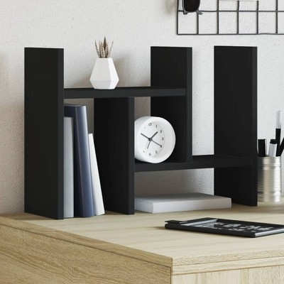 vidaXL Desk Organiser Black 13.6x6.1x14.0" Engineered wood