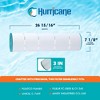 Hurricane 4 Pack HF7459-04 Advanced Pool Filter Cartridge Replacement for PJAN85, Unicel C-7459, Filbur FC-0800, Jandy Industries CCL-340,CV 340 - 3 of 4