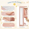 Arceso Kids Dress Up Storage with Flower Mirror, Open Hanging Closet Wardrobe for Children, Kids Armoire & Costume Organizer for Bedroom Playroom - 3 of 4