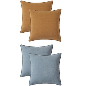 REGALWOVEN 4 Pcs Solid Chenille Soft Couch Throw Pillow Covers for Sofa Living Room Home Decor 16 x 16 Inch - 1 of 4
