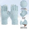 Unique Bargains Touchscreen Winter Anti-Slip Common Size Warm Hiking Gloves 8.7" x 3.5" 1 Pair - 3 of 4