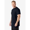 KingSize Men's Big & Tall No Sweat Longer-Length Short Sleeve Crewneck Tee - 4 of 4