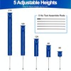 5 Star Super Deals Roof Snow Removal Rake Shovel Tool - 21.65 ft Extendable Aluminum Telescopic Pole with Wheels & 15' Oxford Snow Slide - For Snow - 3 of 4