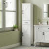 Resenkos Bathroom Cabinet, Narrow Storage Unit, Floor Cabinet for Bathroom, Living Room, Kitchen, White - 4 of 4