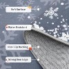 Washable Christmas Decorative Snowflake Area Rug Non-Slip Low Pile Indoor Xmas Rugs for Living Room Bedroom - 4 of 4