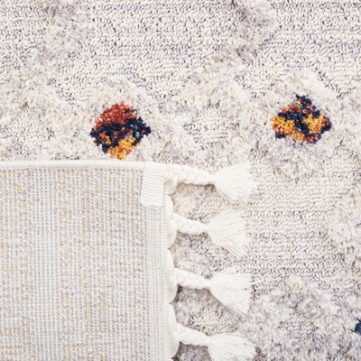 Marrakesh Nomadic Artistry Grey Wool Blend 59" Rectangular Rug