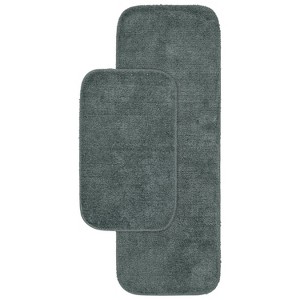 2pc Traditional Nylon Washable Bathroom Rug Set - Garland Rug - 1 of 4