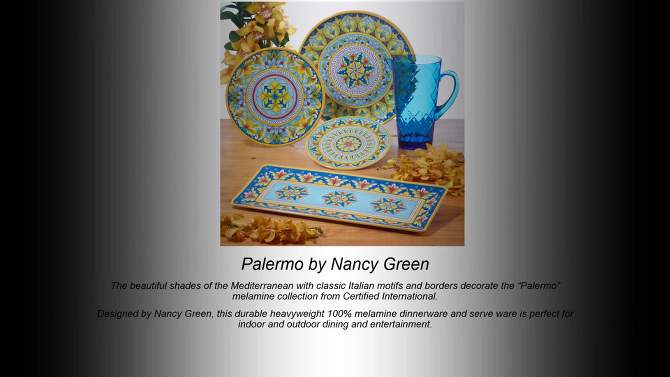 Set of 6 Palermo Melamine Dinner Plates - Certified International, 2 of 5, play video