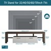 51"W/63"W Modern TV Stand TV  Console Floor TV Cabinet with LED Color Changing Lights, Toughened Glass Shelf and Drawer-ModernLuxe - 3 of 4