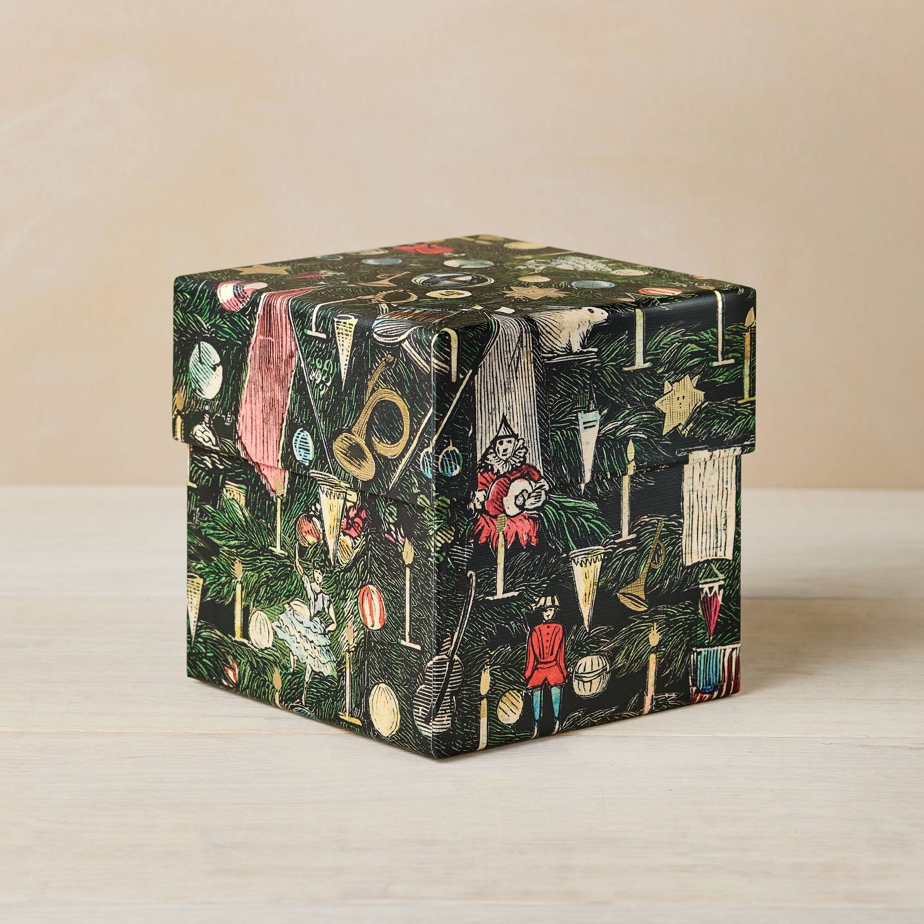 John Derian for Target 5x5" Embossed Paper Christmas Gift Box Toy