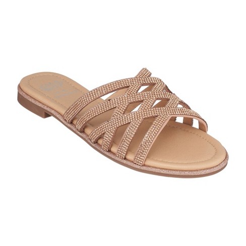 Target rose gold sandals online