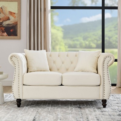 CAVINAS Sectional Sofa, Modern Memory Foam Couch, Chair Bed Sleeper with Roll-up Armrests for Adults for Living Room, Bedroom