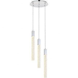 Elegant Lighting Weston 3 - Light Pendant in  Chrome - 1 of 4