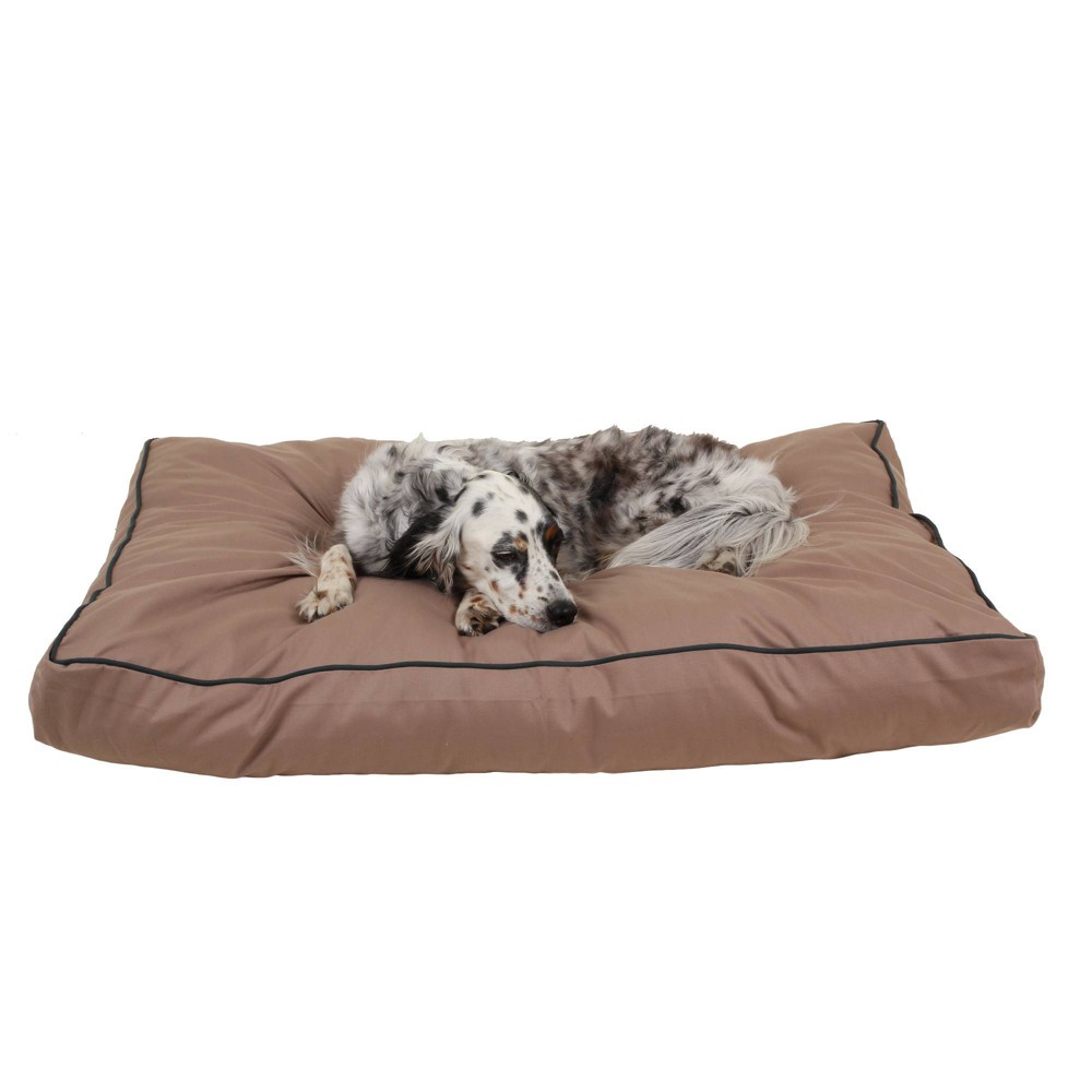Photos - Bed & Furniture Carolina Pet Company Solid Faux Gusset Jamison Dog Bed - M - Tan 