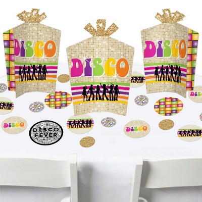 Big Dot of Happiness 70’s Disco - 1970s Disco Fever Party Decor and Confetti - Terrific Table Centerpiece Kit - Set of 30