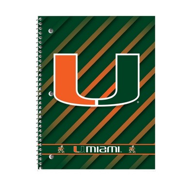 NCAA Miami Hurricanes 10.5"x8" Spiral Notebook