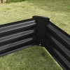 Black Metal Raised Bed Garden 6×3×1ft for Flower Planters, Vegetables Herb - 4 of 4