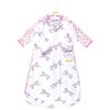 Hudson Baby Infant Girl Cotton Long-Sleeve Wearable Sleeping Bag, Sack, Blanket, Floral Unicorn Long Sleeve - 2 of 4