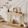 Wooden Console Table, 46-Inch Narrow Console Table for Entryway, Farmhouse Rectangular Accent Table for Hallway - 3 of 4