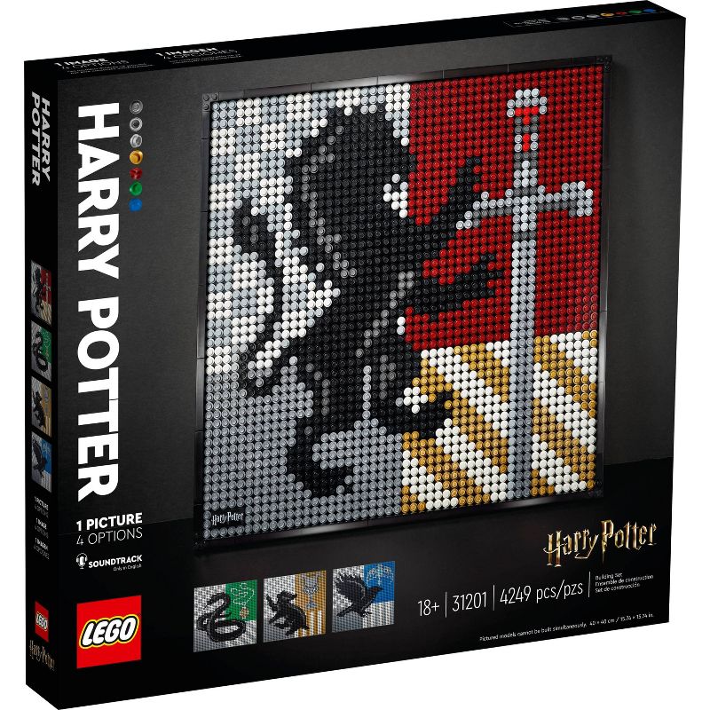 LEGO Art Harry Potter Hogwarts Crests 31201, 5 of 11