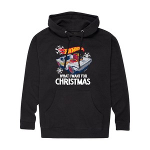 Men's - Hot Wheels - Holiday Merchandise Graphic Fleece Pullover Hoodie - 1 of 4