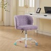 Ridstar Adjustable Swivel Home Office Chair with Metal Base-Purple - 4 of 4