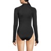 Lands' End Women's DD-Cup Tugless Long Sleeve Rash Guard One Piece Swimsuit - 2 of 4