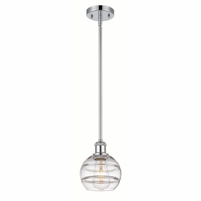 Rochester - 1 Light Stem Hung Mini Pendant In Industrial Style-7.88 Inches Tall and 5.88 Inches Wide