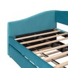 PAGED Twin Size Upholstered Daybed Modern Wooden Bed Frame Simple Sofa Bed with 2 Drawers for Living Room - 3 of 4