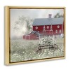 Stupell Industries Red Barn Floral Wagon Meadow, 21" x 17" - 3 of 4