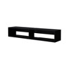 59.1" Melamine Modern Floating Media Rack with Two Shelves for Living Room and Bedroom - 2 of 4