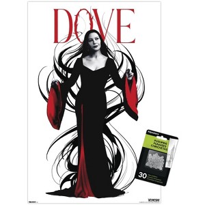 Trends International Wednesday: Season 2 (2025) - Morticia Dove Unframed Wall Poster Print Clear Push Pins Bundle 14.725" x 22.375" - 1 of 4