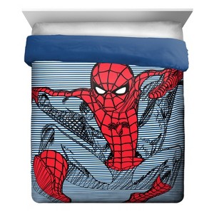 Marvel Spider-Man Twin Comforter Blue/Red, Red Blue