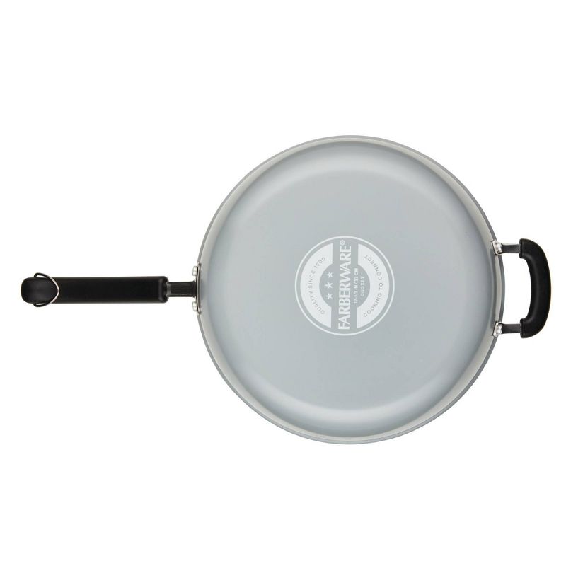 Farberware Eco Advantage 12.5" Nonstick Ceramic Deep Frying Pan with Helper Handle, 4 of 10