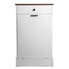 GDFStudio Briar 22" Farmhouse Wooden Tilt-Out Trash Can Cabinet with Drawer - 4 of 4