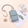 FATMOON Small Crossbody Cell Phone Purse for Women Leather Cellphone Bags Wallet Purses with Multi Card Slots - 2 of 4