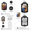 Big Dot of Happiness Mr. and Mrs. - Black and White Wedding or Bridal Shower Vertical Photo Garland 35 Pieces - 3 of 4