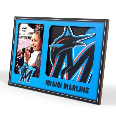 MLB Miami Marlins 4"x6" 3D Logo Series Picture Frame