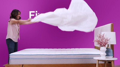 Queen White Brushed Polyester Five-Sided Mattress Protector