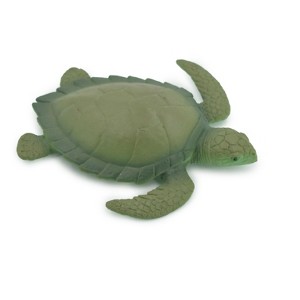 Collectible Wildlife Gifts | Sea Turtle, Two Tone Color, High Quality, Hand Painted, Rubber Reptile, Realistic, Model, Toy, Gift,   3 3/4"  F6003 B377 - 1 of 4