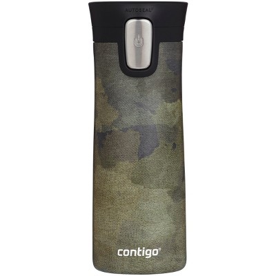  Contigo Pinnacle Vacuum-Insulated Stainless Steel Travel Mug  with Spill-Proof Lid, Reusable Coffee Cup or Water Bottle with Leak-Proof  Lid, Keeps Drinks Hot or Cold for Hours, 14oz Blue Slate : Home