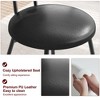 Dining Chairs Set of 4, Rattan Kitchen Chairs with Thicken Upholstered, Modern Dining Room Chairs Set of 4, Space Saving Dining Chairs - 4 of 4