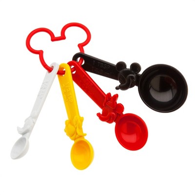 Mickey Mouse & Friends 4pc Plastic Measuring Spoons - Disney store