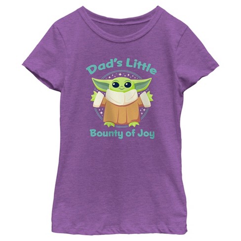 Bounty Wars: Of Dad\'s : Little T-shirt The Girl\'s Star Target Mandalorian Joy Grogu