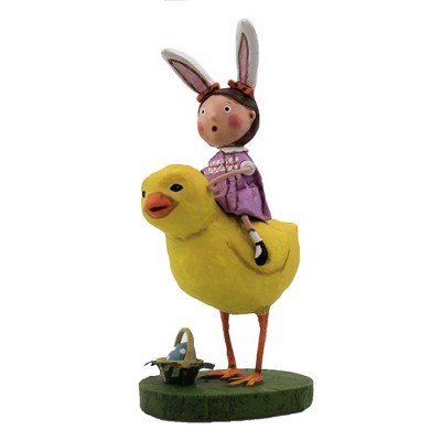 Lori Mitchell 7.25" Ellie's Easter Chick Easter Basket Eggs  -  Decorative Figurines